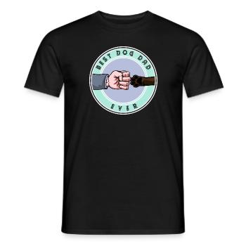Meilleur Dog Dad Ever - Dark Shirts Edition - T-shirt homme - noir - Devant - AI Model Male 178 light (178cm)