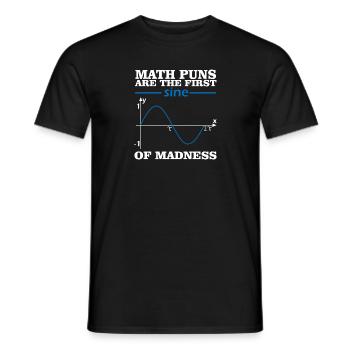Cadeau scolaire de formule graphique mathématique - T-shirt homme - noir - Devant - AI Model Male 178 light (178cm)