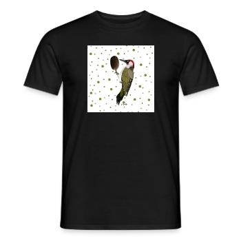 Pivert vert oiseau cadeau femmes hommes enfants - T-shirt homme - noir - Devant - AI Model Male 178 light (178cm)