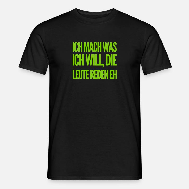 scheiß drauf - Männer T-Shirt - Schwarz