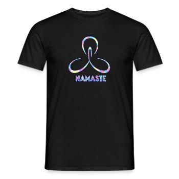 NAMASTÉ - T-shirt homme - noir - Devant - AI Model Male 178 light (178cm)