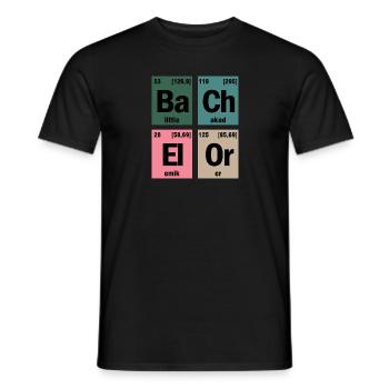 Étudiant au baccalauréat en chimie périodiquement disant - T-shirt homme - noir - Devant - AI Model Male 178 light (178cm)