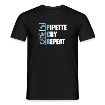 Biologie Chemie Labor Spruch Geschenk - Männer T-Shirt - Schwarz - Vorne - AI Model Male 178 light (178cm)