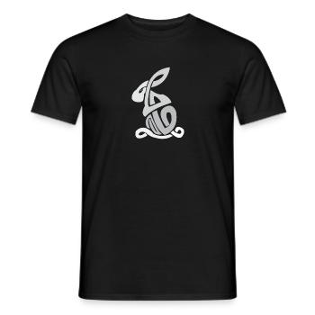 Symboles celtiques Lapin Nodule Celtique Poison - T-shirt homme - noir - Devant - AI Model Male 178 light (178cm)