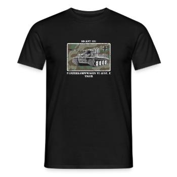 Panzerkampfwagen VI Tiger I - Men's T-Shirt - black - Front - AI Model Male 178 light (178cm)