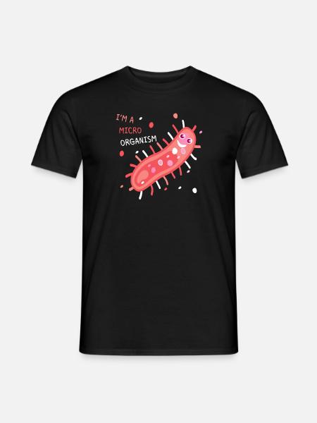 Microorganism Biologe Biologie Geschenk - Männer T-Shirt - Schwarz