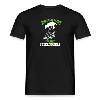 Super powers Phd Student Cadeau - T-shirt homme - noir - Devant - AI Model Male 178 light (178cm)