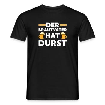 Brautvater Geschenk Hochzeit Ehe - Männer T-Shirt - Schwarz - Vorne - AI Model Male 178 light (178cm)