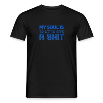 ich schütze meine Seele - Männer T-Shirt - Schwarz - Vorne - AI Model Male 178 light (178cm)
