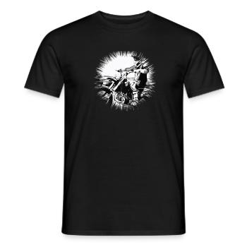Motorcross - Männer T-Shirt - Schwarz - Vorne - AI Model Male 178 light (178cm)