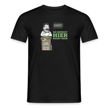 Bioabfall Produkt Motive Micha Tonne Slogan - Männer T-Shirt - Schwarz - Vorne - AI Model Male 178 light (178cm)