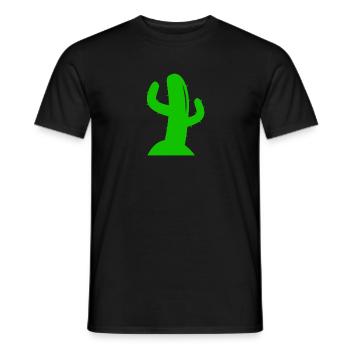 Kaktus - Männer T-Shirt - Schwarz - Vorne - AI Model Male 178 light (178cm)