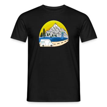 VAN LIFEVAN LIFE VANLIFER NOMADS - T-shirt homme - noir - Devant - AI Model Male 178 light (178cm)