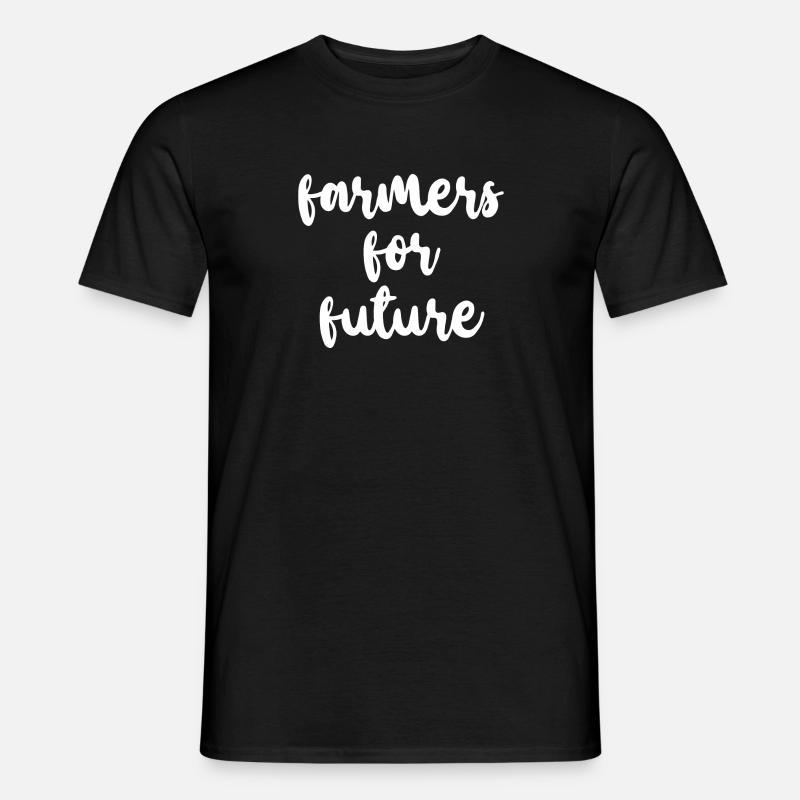 Fermers for future Bauernkind Traktor Geschenk - Männer T-Shirt - Schwarz