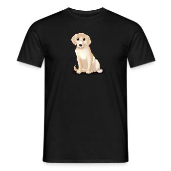Golden Retriever Dog - Funny Golden Retriever - Men's T-Shirt - black - Front - AI Model Male 178 light (178cm)