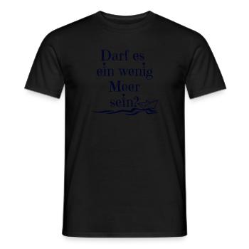 Ein wenig Meer - Männer T-Shirt - Schwarz - Vorne - AI Model Male 178 light (178cm)