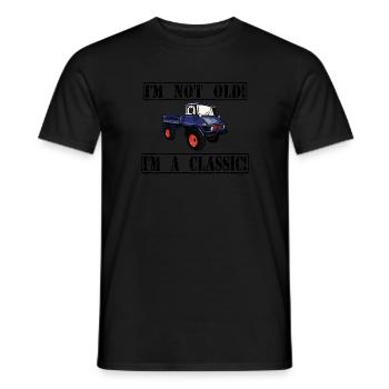 I'm not old - I'm a classic / Unimog - Men's T-Shirt - black - Front - AI Model Male 178 light (178cm)