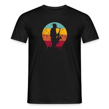 Jazz - Männer T-Shirt - Schwarz - Vorne - AI Model Male 178 light (178cm)