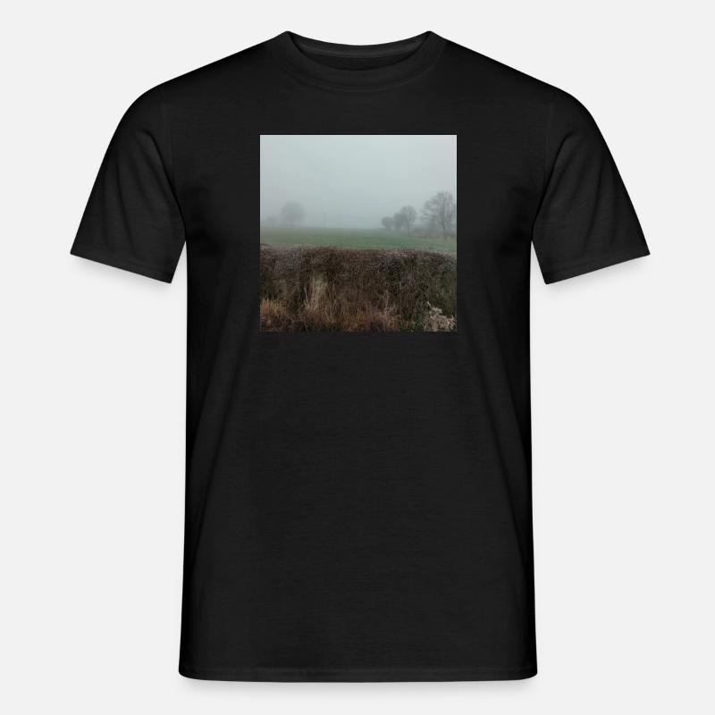 Nebel - Männer T-Shirt - Schwarz