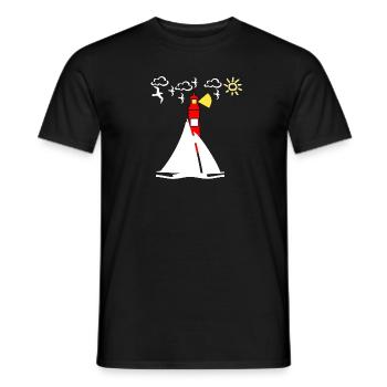 Voile - T-shirt homme - noir - Devant - AI Model Male 178 light (178cm)