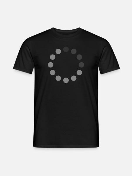 Loading Ladesymbol - Männer T-Shirt - Schwarz