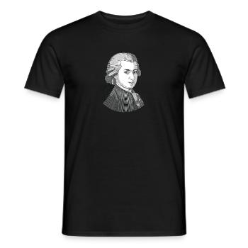 Wolfgang Amadeus Mozart - T-shirt homme - noir - Devant - AI Model Male 178 light (178cm)
