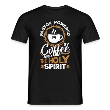 Pastor Appreciation Clergy Preacher Christian - Men's T-Shirt - black - Front - AI Model Male 178 light (178cm)