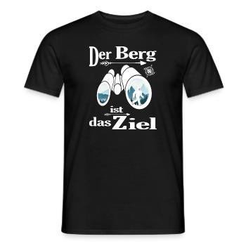 bergwandern wandervoll servus alpin gipfel - Männer T-Shirt - Schwarz - Vorne - AI Model Male 178 light (178cm)