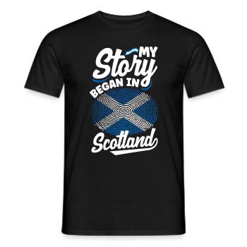 Schottisches Schottland Schottische Flagge Zitat - Männer T-Shirt - Schwarz - Vorne - AI Model Male 178 light (178cm)