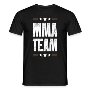 Mma Team - Männer T-Shirt - Schwarz - Vorne - AI Model Male 178 light (178cm)