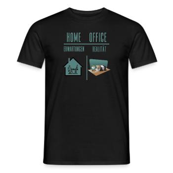 Home Office Bürohumor Homeoffice Quarantäne Team - Männer T-Shirt - Schwarz - Vorne - AI Model Male 178 light (178cm)