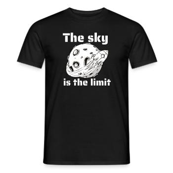 The Sky Is The Limit Retro Outer Space Designs - Männer T-Shirt - Schwarz - Vorne - AI Model Male 178 light (178cm)