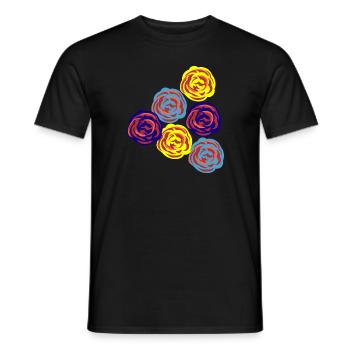 Florist Flower Plant Nature Gardener - Men's T-Shirt - black - Front - AI Model Male 178 light (178cm)