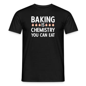 Baking is Chemistry You Can Eat Vintage Backen - Männer T-Shirt - Schwarz - Vorne - AI Model Male 178 light (178cm)