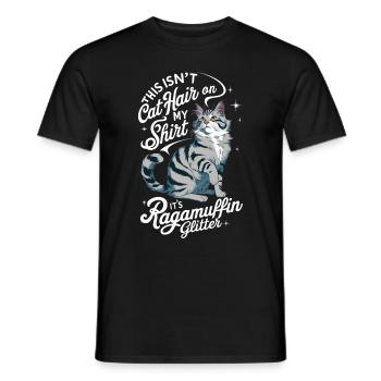 Katze Ragamuffin Geschenk - Männer T-Shirt - Schwarz - Vorne - AI Model Male 178 light (178cm)