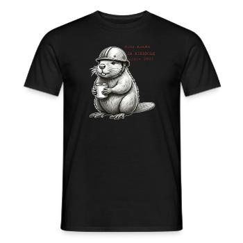 Bobr Helmet 2024 - Männer T-Shirt - Schwarz - Vorne - AI Model Male 178 light (178cm)