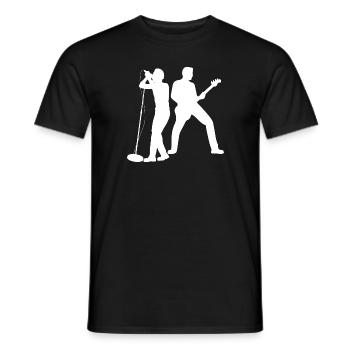 Rock Music Rock and Roll Guitar - Men's T-Shirt - black - Front - AI Model Male 178 light (178cm)