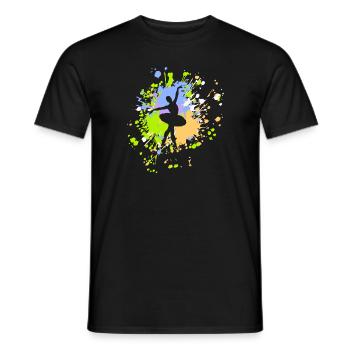 Danse Ballet Color Splash - T-shirt homme - noir - Devant - AI Model Male 178 light (178cm)