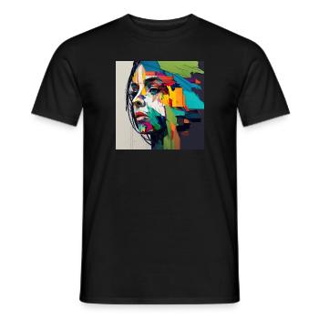 Premium Design - Männer T-Shirt - Schwarz - Vorne - AI Model Male 178 light (178cm)
