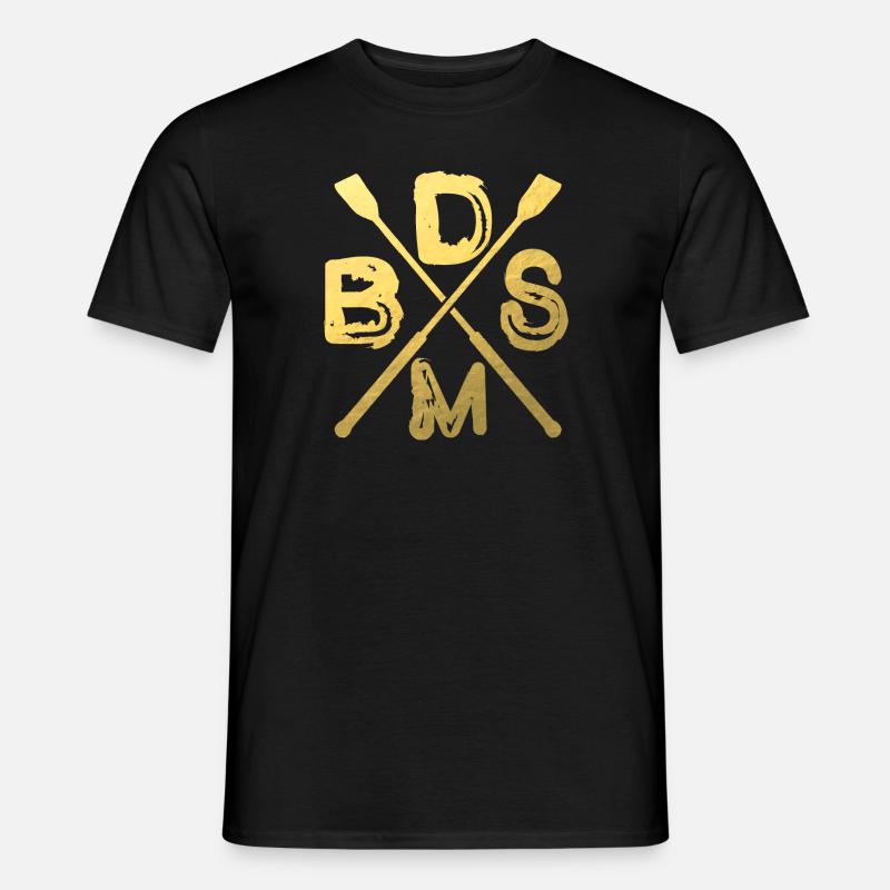 bdsm Gerte Gerten Bondage SM - Männer T-Shirt - Schwarz