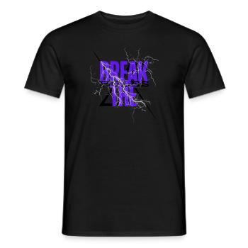 BREAK THE RULES - Männer T-Shirt - Schwarz - Vorne - AI Model Male 178 light (178cm)