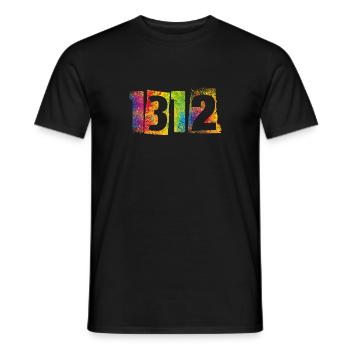 ACAB 1312 - Men's T-Shirt - black - Front - AI Model Male 178 light (178cm)