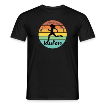 mir reicht's ich gehe laufen - Männer T-Shirt - Schwarz - Vorne - AI Model Male 178 light (178cm)