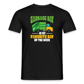 Le Garbage Day est mon jour préféré de la semaine – - T-shirt homme - noir - Devant - AI Model Male 178 light (178cm)