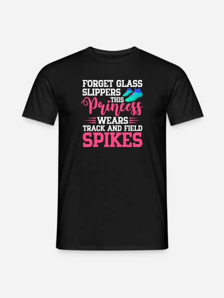 Forget Glass Slippers – Running Lover Runner Sport - Männer T-Shirt - Schwarz