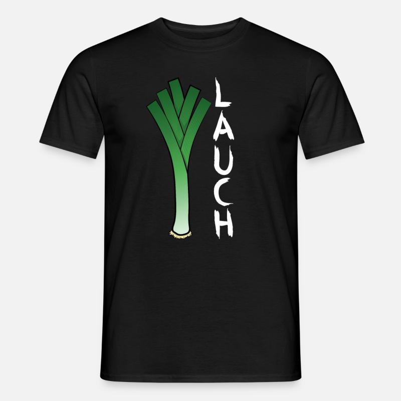 Lauch - Männer T-Shirt - Schwarz