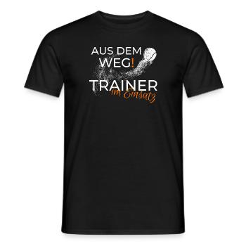 Tennistrainer lustiges Geschenk Shirt - Männer T-Shirt - Schwarz - Vorne - AI Model Male 178 light (178cm)