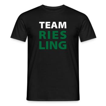Team Riesling - Männer T-Shirt - Schwarz - Vorne - AI Model Male 178 light (178cm)