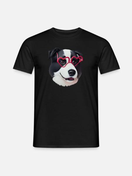Hund - Männer T-Shirt - Schwarz