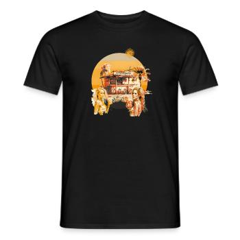 Chiringuito gelb - Männer T-Shirt - Schwarz - Vorne - AI Model Male 178 light (178cm)